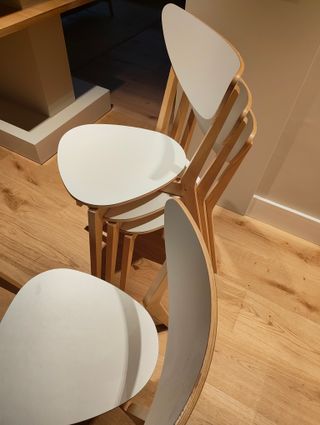Sillas IKEA NORDMYRA blancas (6 unidades)