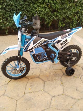 Moto Eléctrica Infantil NEON Azul