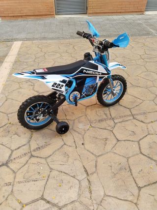 Moto Eléctrica Infantil NEON Azul