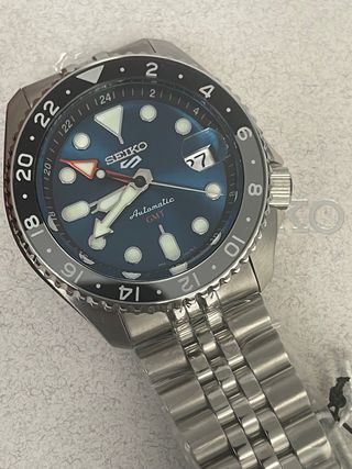 Reloj SEIKO 5 Sport GMT “Velocity Blue” SSK045K1