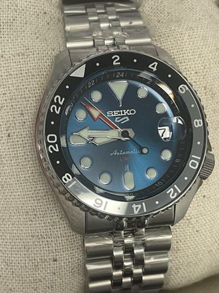 Reloj SEIKO 5 Sport GMT “Velocity Blue” SSK045K1