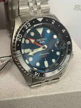 Reloj SEIKO 5 Sport GMT “Velocity Blue” SSK045K1