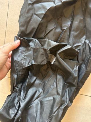 Sobre-pantalón impermeable Quechua negro mujer
