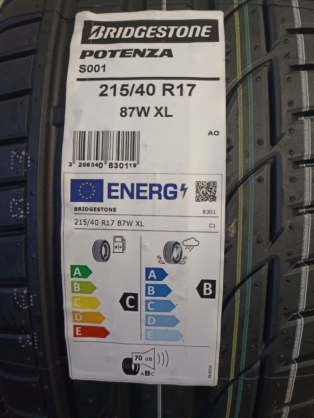 Bridgestone Potenza S001 215/40 R17 87W XL