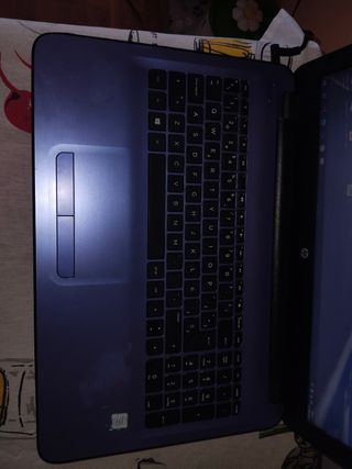 Portátil HP azul