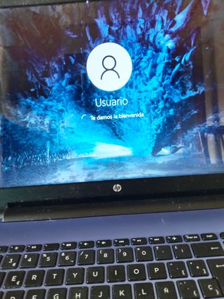 Portátil HP azul