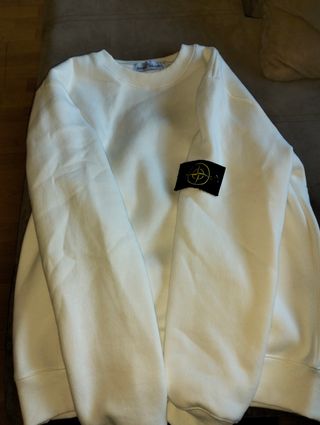 Sudadera Stone Island Blanca Talla S