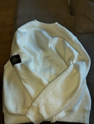 Sudadera Stone Island Blanca Talla S