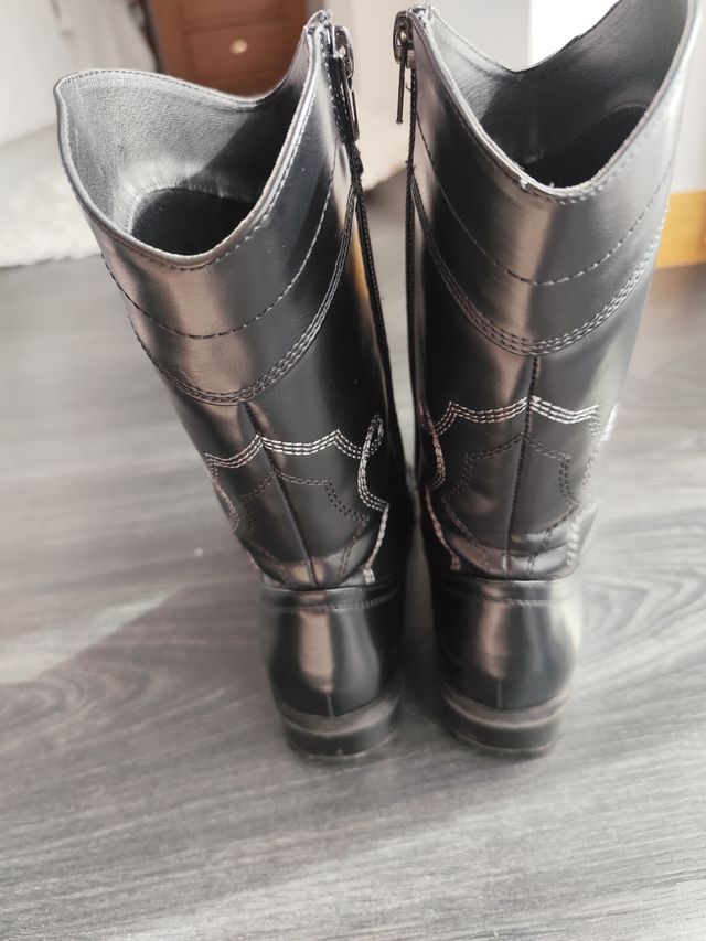 Botas cowboy niña Lefties negras