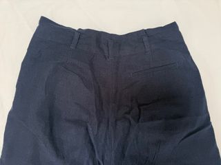 Pantalón de lino azul marino