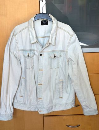 Cazadora Vaquera Azul Claro Hombre Talla XXL