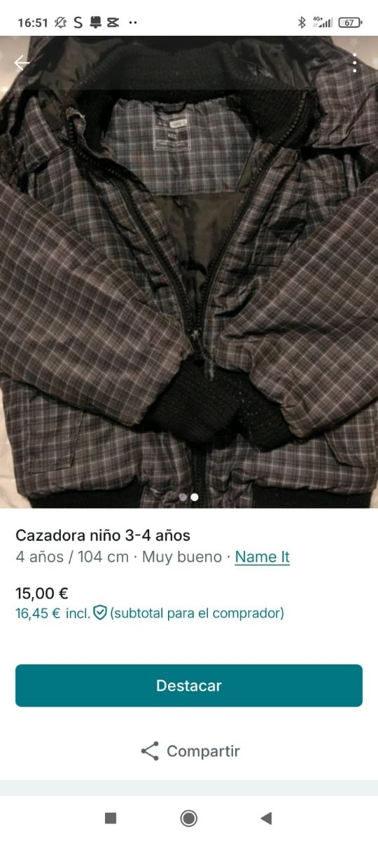 giacca da bambino a quadretti