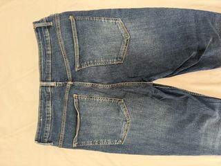 Vaqueros Zara Pitillo Elástico Azul