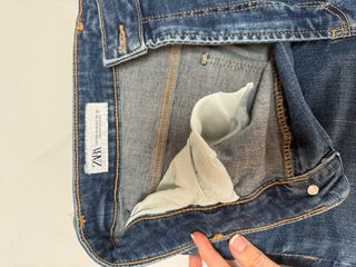 Vaqueros Zara Pitillo Elástico Azul