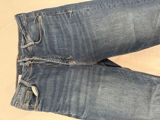 Vaqueros Zara Pitillo Elástico Azul
