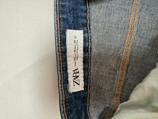 Vaqueros Zara Pitillo Elástico Azul