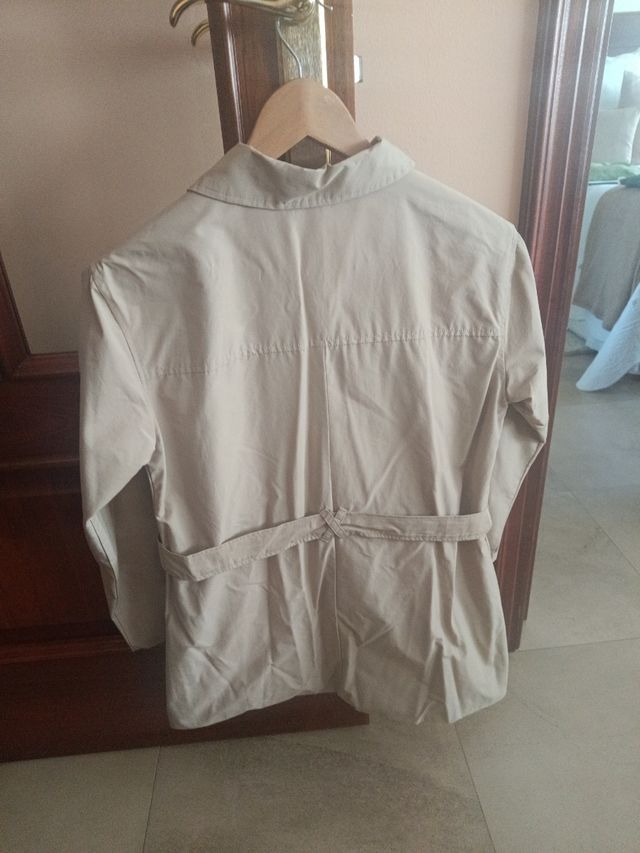 Gabardina Mango Beige Talla 11-12 Años