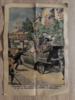 Le Petit Journal 1914 con Francobollo Collezione