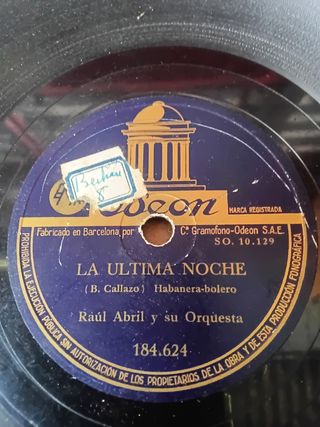 5 Discos gramófono foxtrot, rumba, bolero, corrido