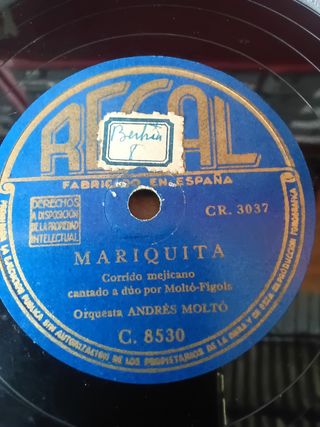 5 Discos gramófono foxtrot, rumba, bolero, corrido