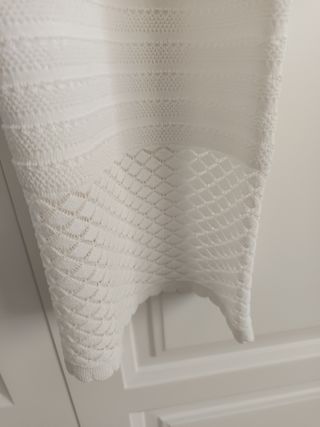 Pantalones de punto blancos