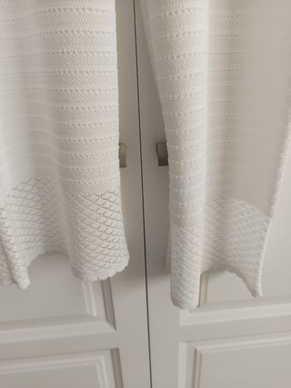 Pantalones de punto blancos