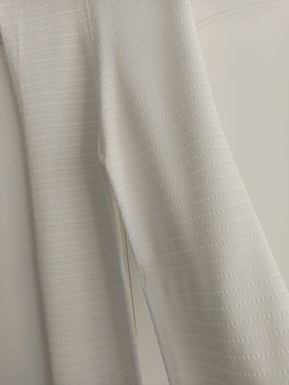 Pantalones de punto blancos