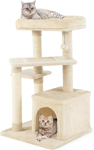 Albero per Gatti a 4 Piani, Torre con Tiragraffi,