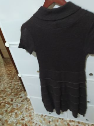 Vestido marrón formal