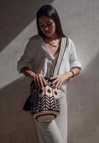 Mochila Wayuu Lombía Multicolor 26cm
