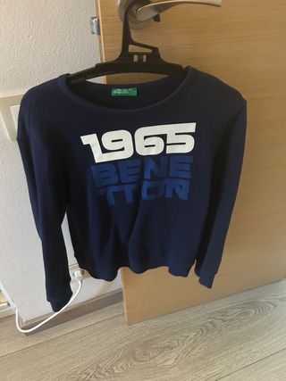 Sudadera Benetton  1965  niño Azul Talla M