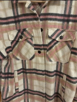 Sobrecamisa Zara cuadros multicolor