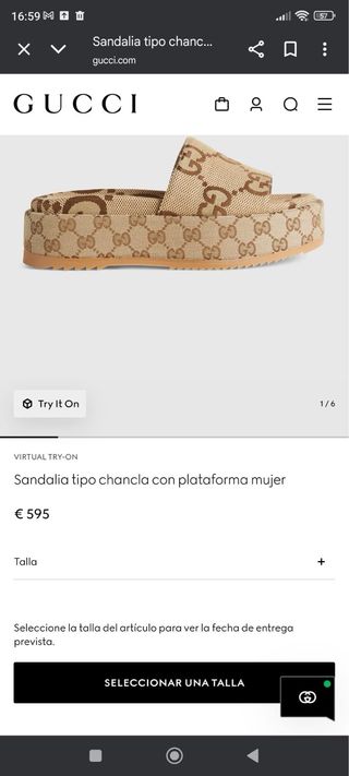 Sandalias Gucci Originales