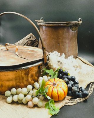 Coppia Paioli Rame Antichi