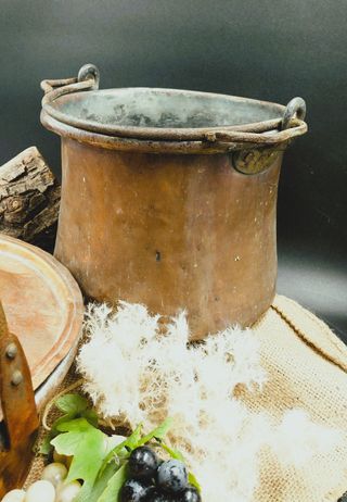 Coppia Paioli Rame Antichi