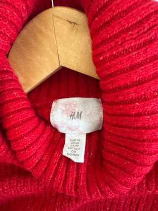 Jersey H&M Rojo Cuello Alto