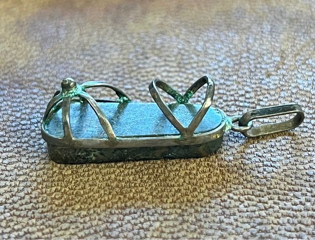 Colgante Plata Diseño Sandalia