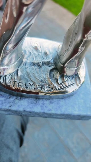 Statua golfista A.
Santini.rgento laminato 925