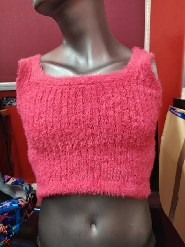 Conjunto rosa peluche