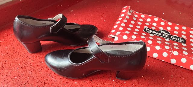 Zapato Flamenco Niña T32 Negro