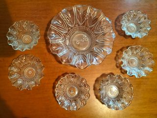 Coppa macedonia con 6 coppette in vetro