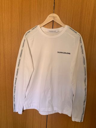 Camiseta Calvin Klein manga larga blanca Talla S