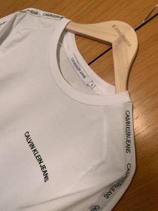 Camiseta Calvin Klein manga larga blanca Talla S