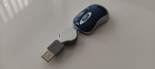 Mini ratón óptico USB extensible