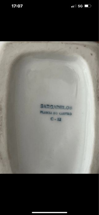 Figura de porcelana Planta do Castro Sargadelos