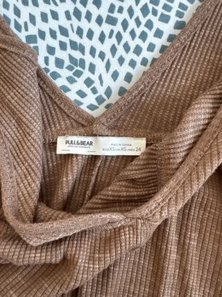 Vestido Pull and Bear marrón
