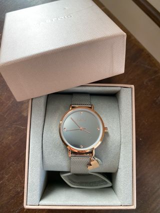 Reloj Parfois Plata Rosa Nuevo ideal para Navidad
