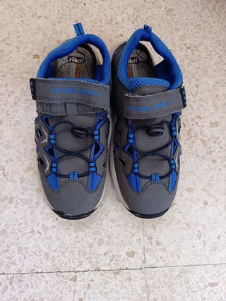 Zapatos Pablosky niño azul y gris