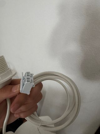 Aplique lámpara colgante blanco