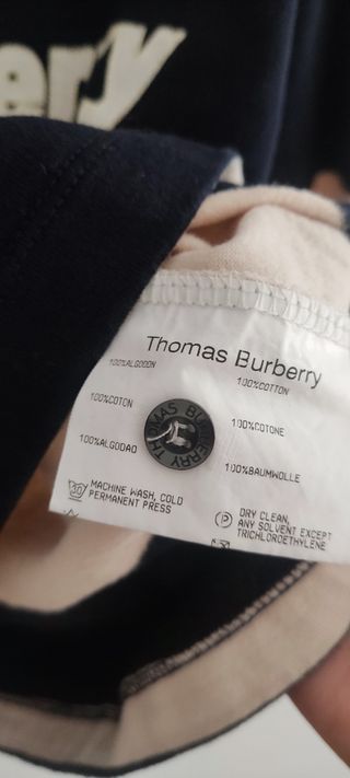 Polo Burberry Talla M Rayas